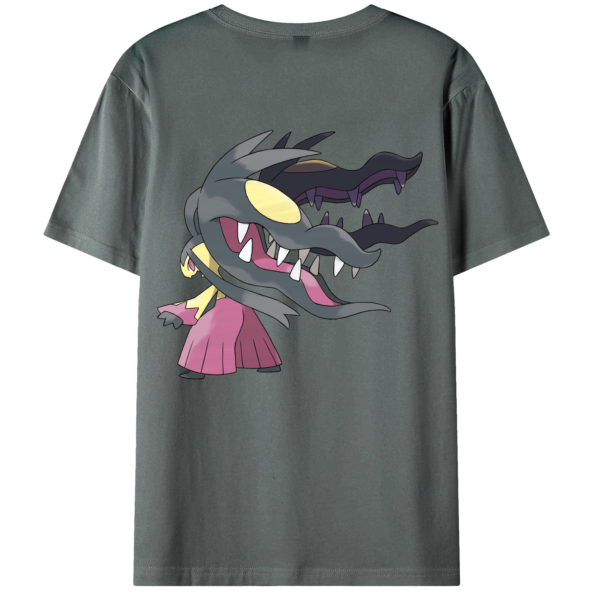 （画像用） ポケットモンスター Pokémon 綿100％ メンズ半袖Tシャツ（バックプリント） 通気性